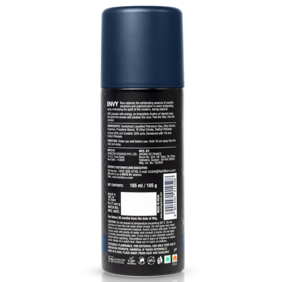 ENVY Blue Vibe Deo -165ml - Image 4