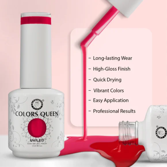 UV LED Soak Off Gel Finish - Nude & Pink Nail Colors | 15 ML - Image 2