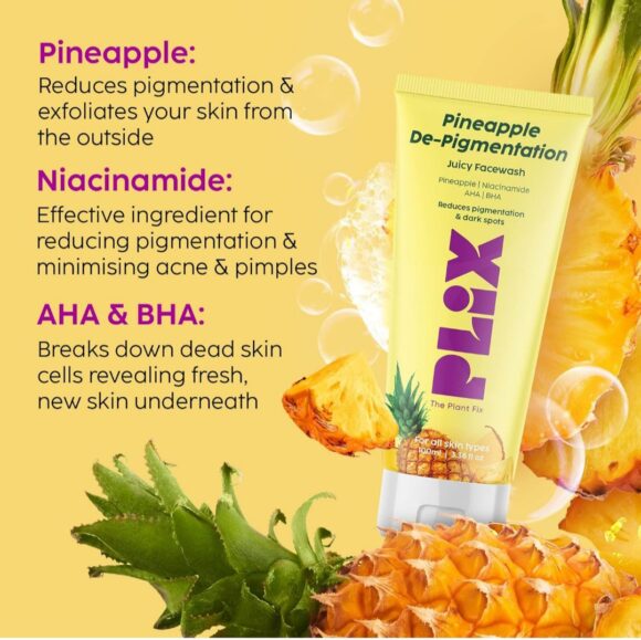 Pineapple De-pigmentation Juicy Facewash with Niacinamide - Image 3