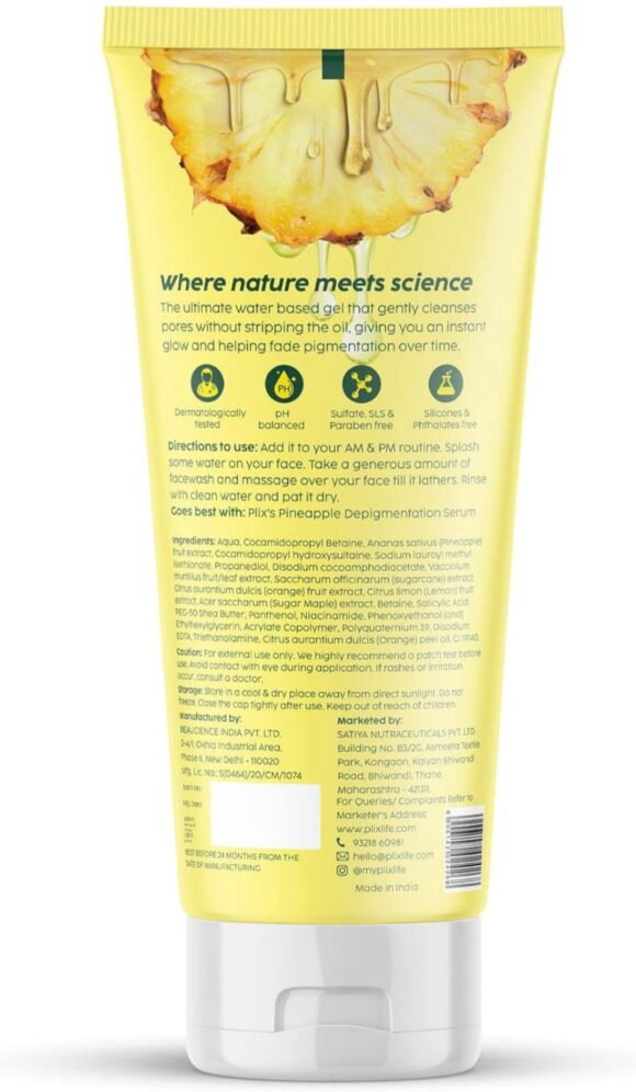 Pineapple De-pigmentation Juicy Facewash with Niacinamide - Image 2