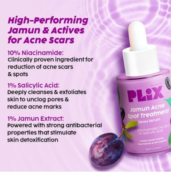 Jamun 2% Salicylic Acid Exfoliating Face Serum | For Active Acne & Blackheads - Image 3