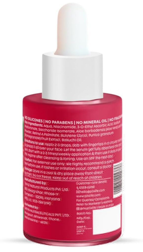 Pomegranate Youth Renewal Dewy Serum With Retinol For Anti Ageing - Image 2