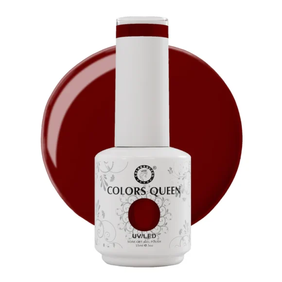 UV LED Soak Off Gel Finish - Red, Maroon & Brown Nail Colors | 15 ML