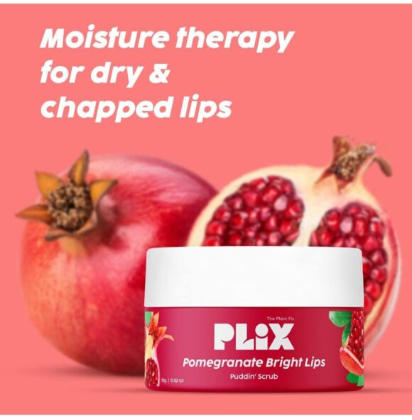 PLIX - THE PLANT FIX Pomegranate Bright Lips Scrub | For Dry & Chapped Lips  - Image 4