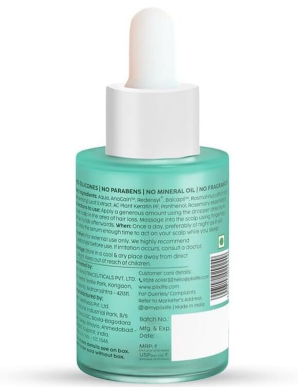 PLIX - THE PLANT FIX Rosemary Hair Growth Serum with 3% Redensyl, 4% AnaGain, 3% Baicapil, 30 ml - Image 2