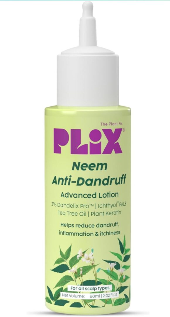 PLIX - THE PLANT FIX | Neem Anti-Dandruff Advanced Lotion | Reduce Dandruff, Itching & Irritation | With Dandelix Pro & Ichthyol PALE | Paraben & Sulphate Free 