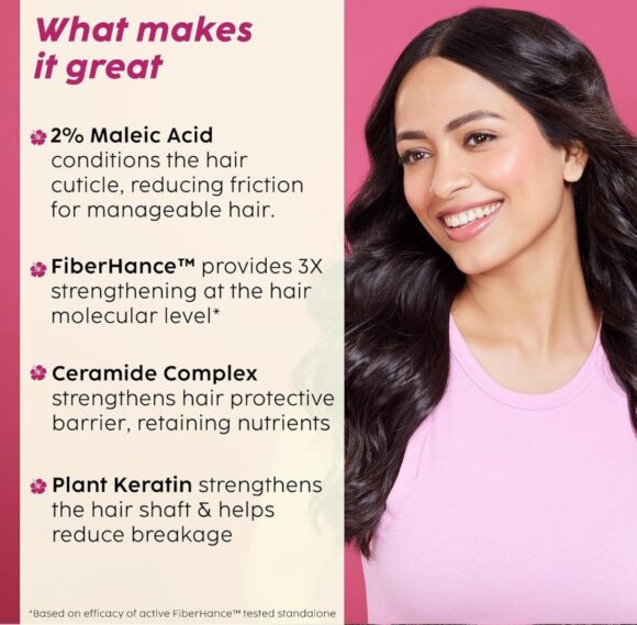 PLIX - THE PLANT FIX Hibiscus Frizz Control Hair Serum | Protects & Smoothes, Dry, Flyaway & Frizzy Hair, With 13 Nourishing Oils | 3x Strength with Fiberhance - Image 3